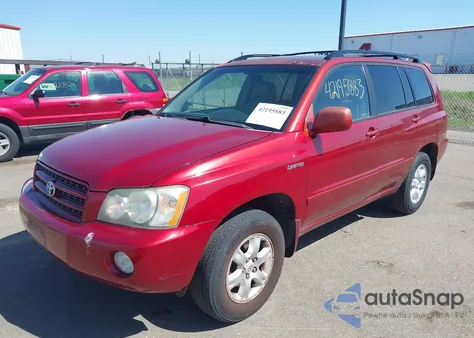 2001 Toyota Highlander V6 from USA, damaged, VIN JTEHF21A810004136